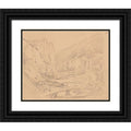 Black Ornate Wood Framed Museum Art Print U41821