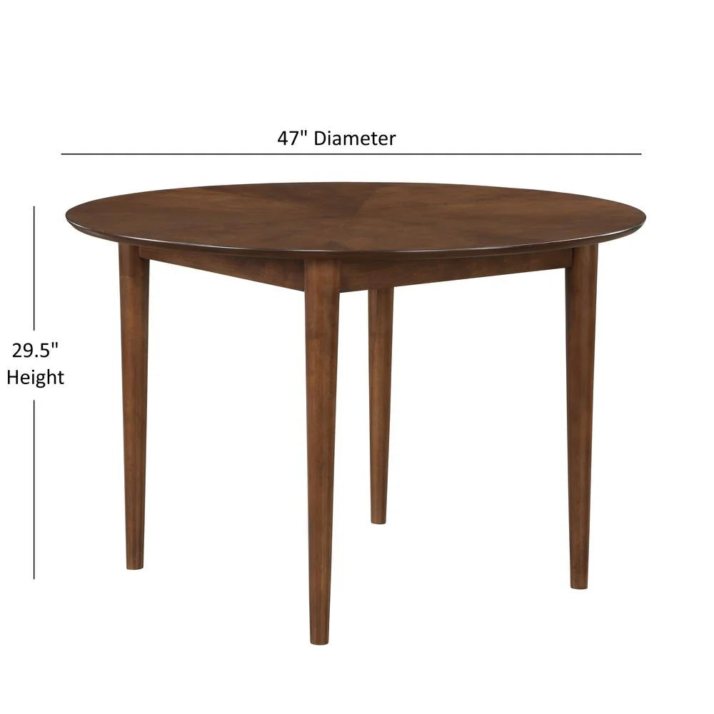 Burnt Orange Velvet 5-Piece Dining Set C51396