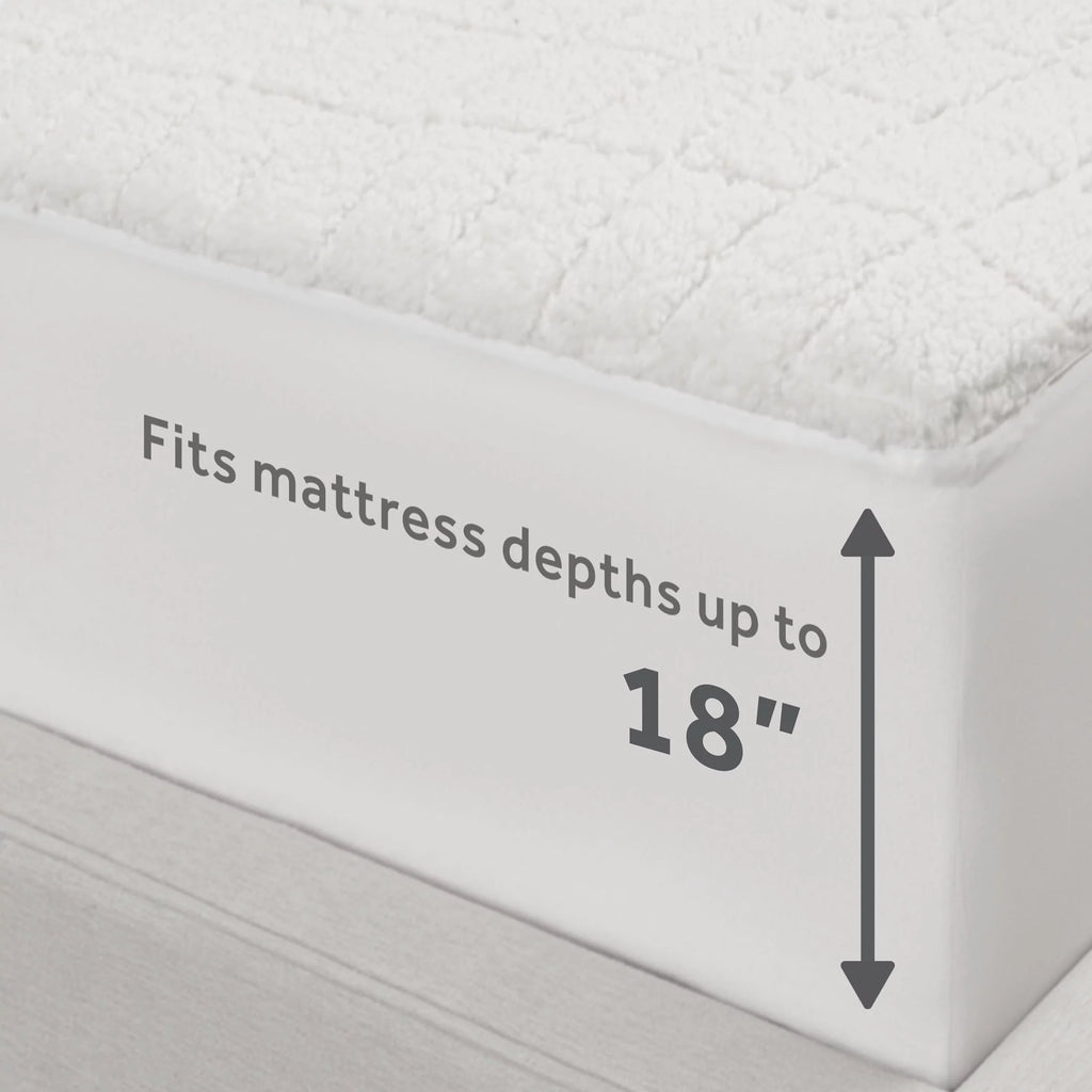 2-in-1 Reversible Heated and Cooling Mattress Pad Queen Size O4608