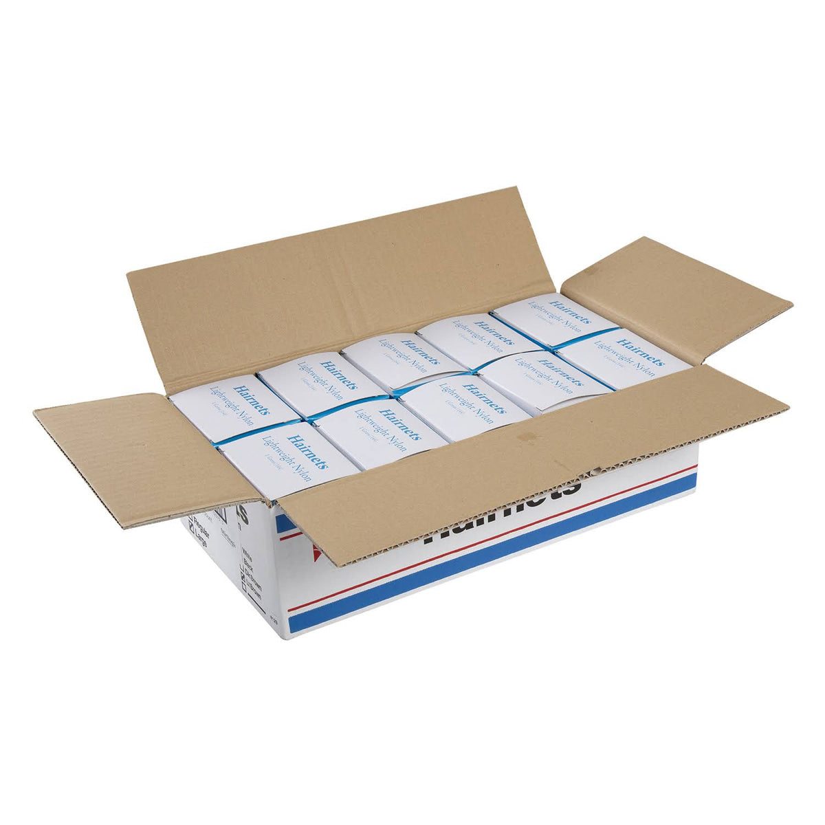 Light Brown Lightweight Nylon Hairnet, Case of 1440 C46236