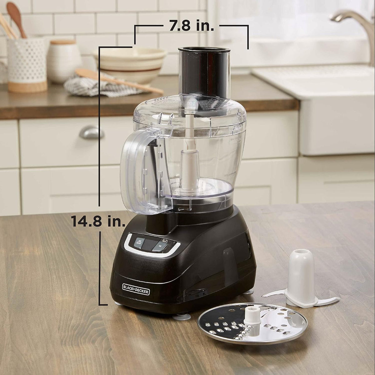 8-Cup Food Processor with Stainless Steel Blade, Black G870