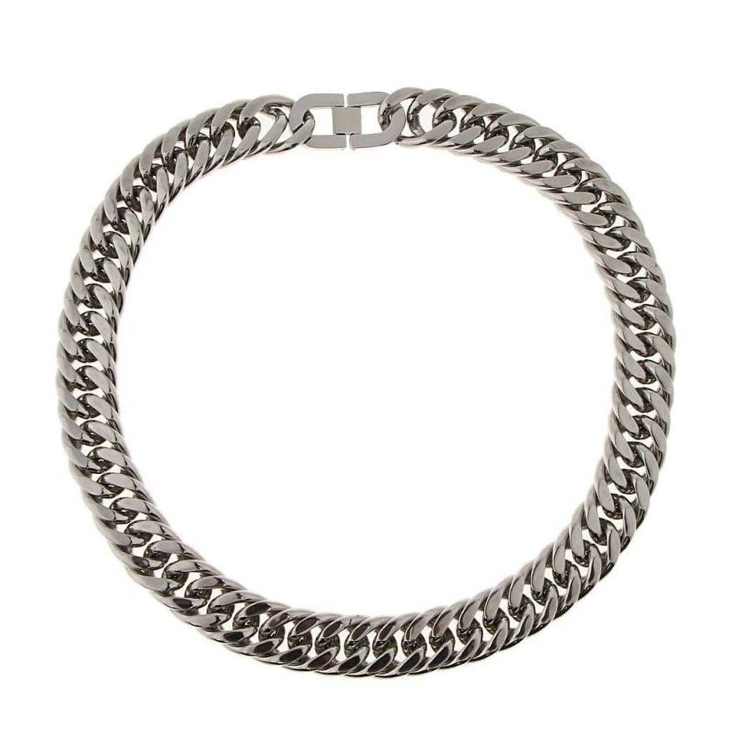 Stainless Steel Cuban Link Chain Necklace F442