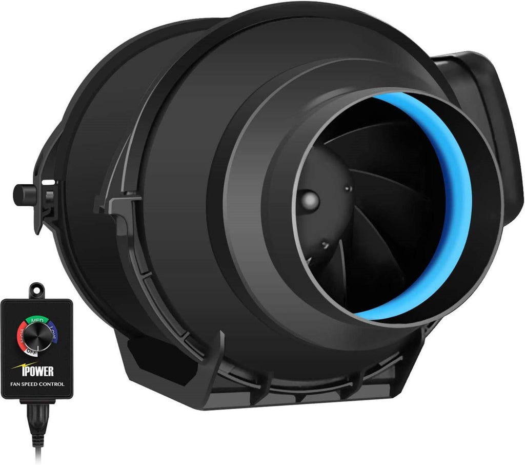 6 Inch 294 CFM Inline Fan with Variable Speed Controller Carbon Filter 25 Feet Ducting Combo O72179