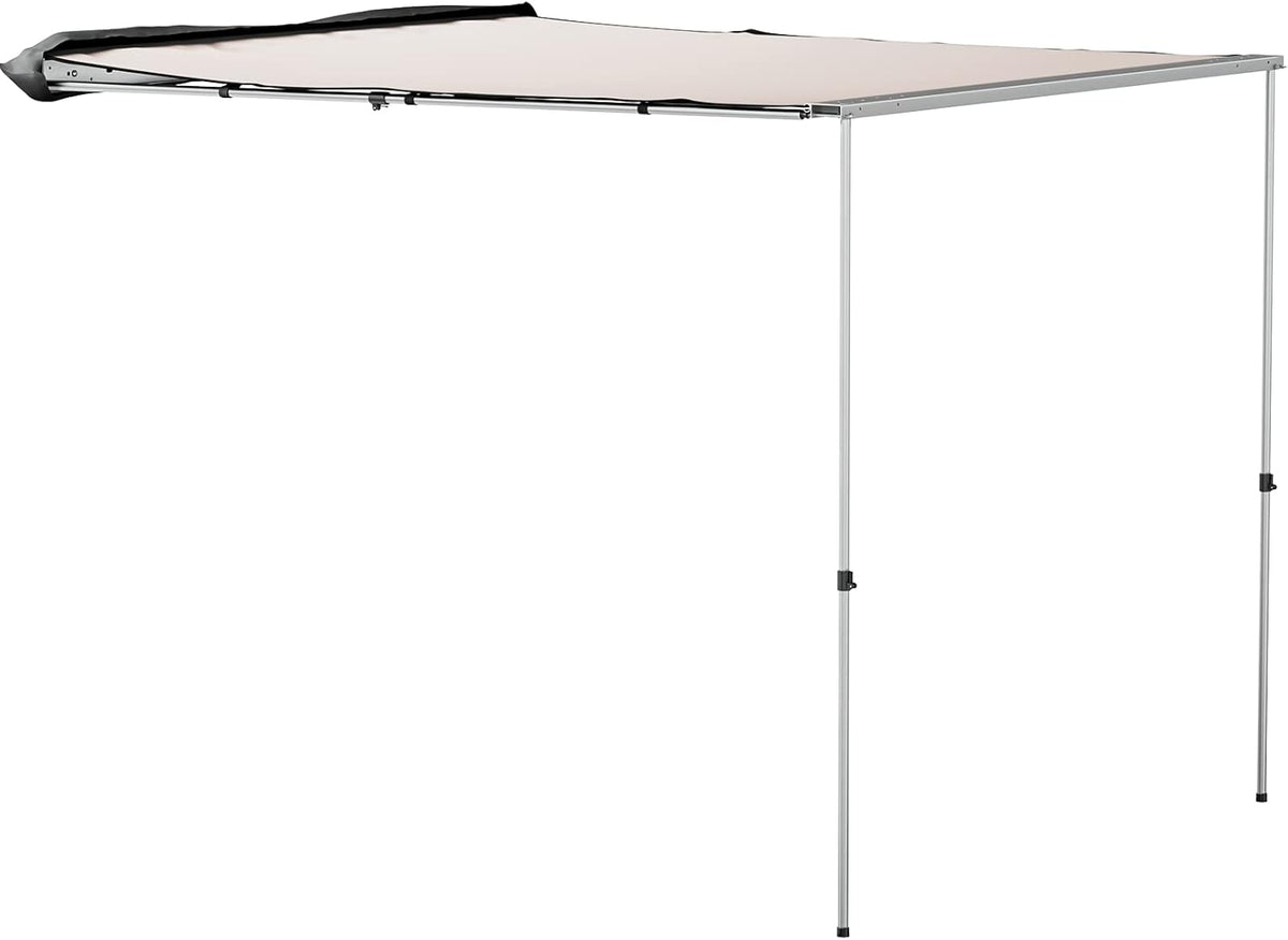 6.6'x8.2' Waterproof UV50+ Retractable Car Side Awning with Carry Bag R9260