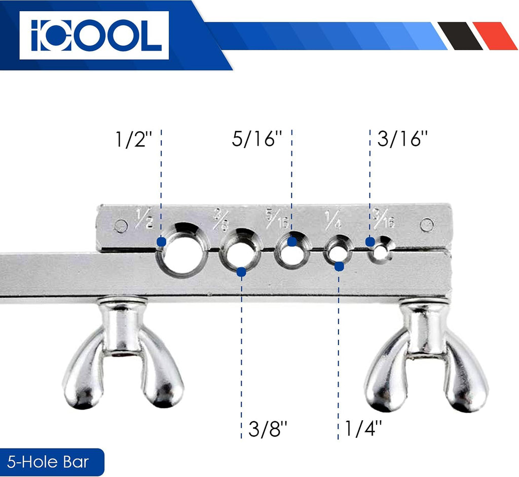 Auto Single & Double Flaring Tool Kit for Copper Aluminum Brake Line U492374