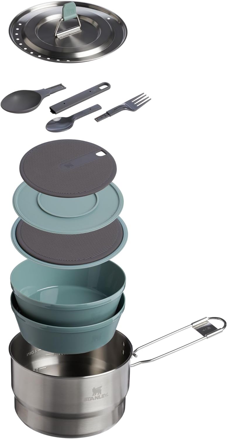 Two Bowl Prep & Cook Set 1.65 QT Shale Charcoal X712