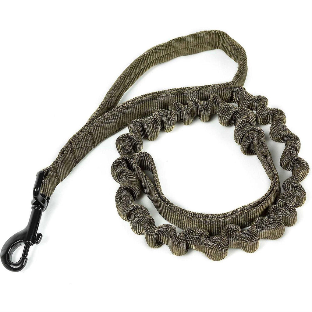 Tactical Dog Training Bungee Leash with 2 Control Handle Nylon Leads Rope S655