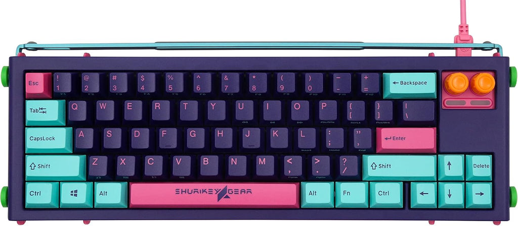 65% Mechanical Gaming Keyboard with White LED Backlit, Wireless and Bluetooth E14780