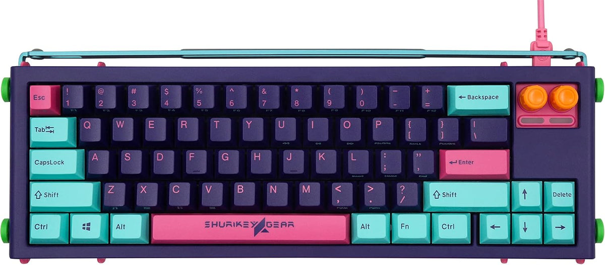 65% Mechanical Gaming Keyboard with White LED Backlit, Wireless and Bluetooth E14780