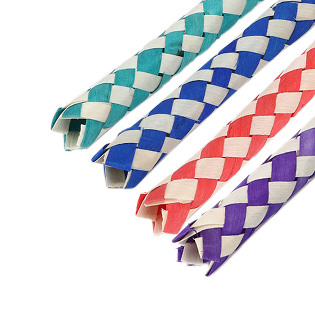 24pcs Bamboo Finger Trap Toy for Parrot Chew Toy N510