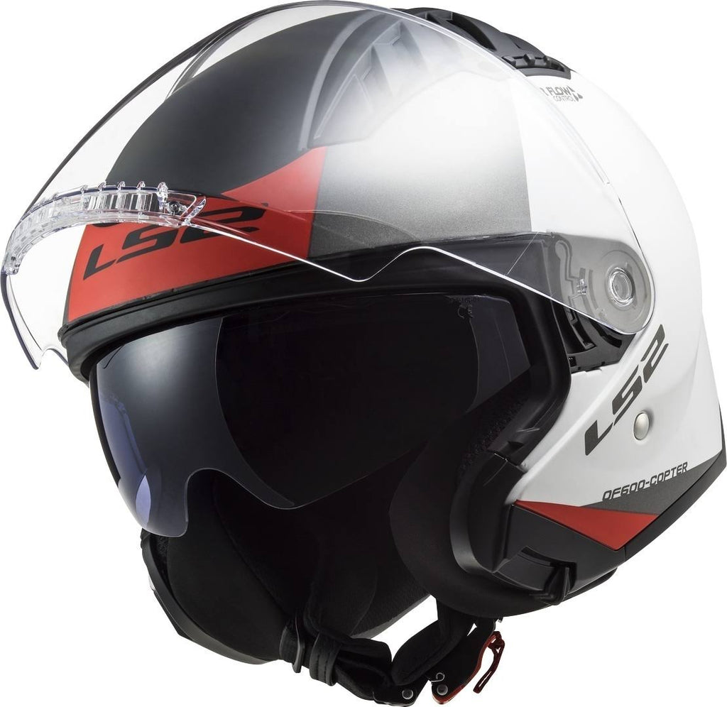 Matt White / Red Helmet Size XXL B50311