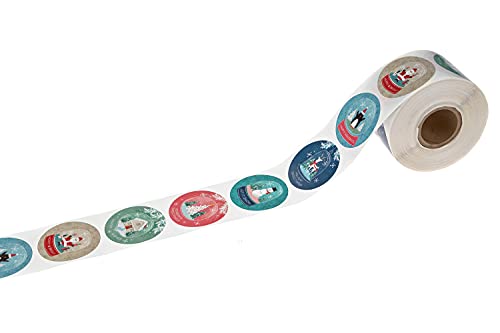 500 Multicolor Christmas Stickers Z458089