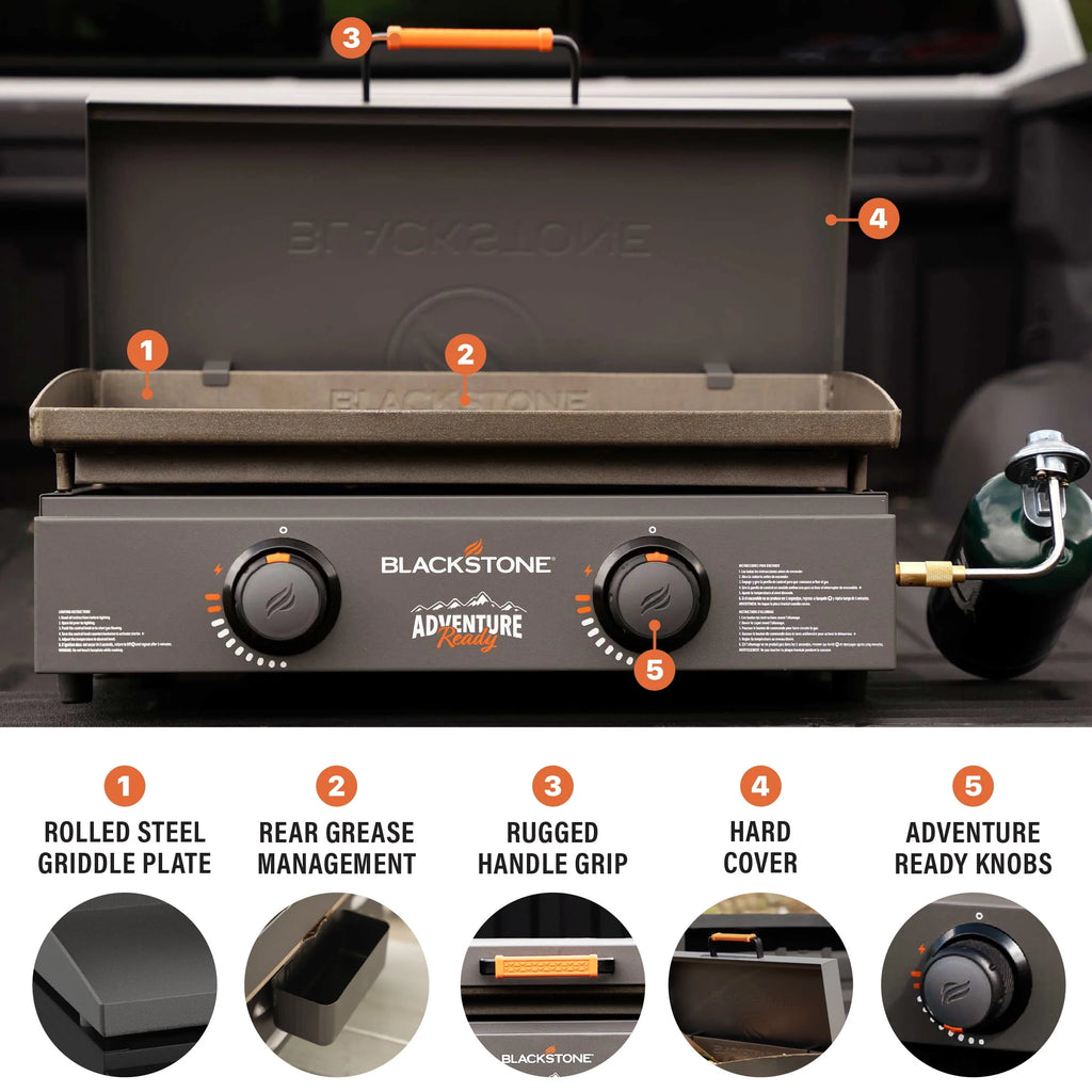 2-Burner Propane Griddle with Hard Cover Q5707