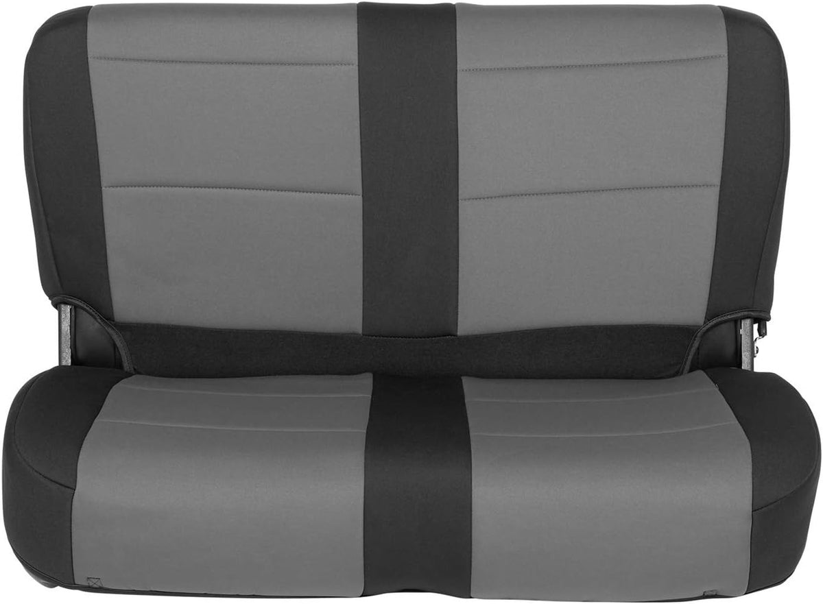 Black/Charcoal Neoprene Seat Cover Set T82397