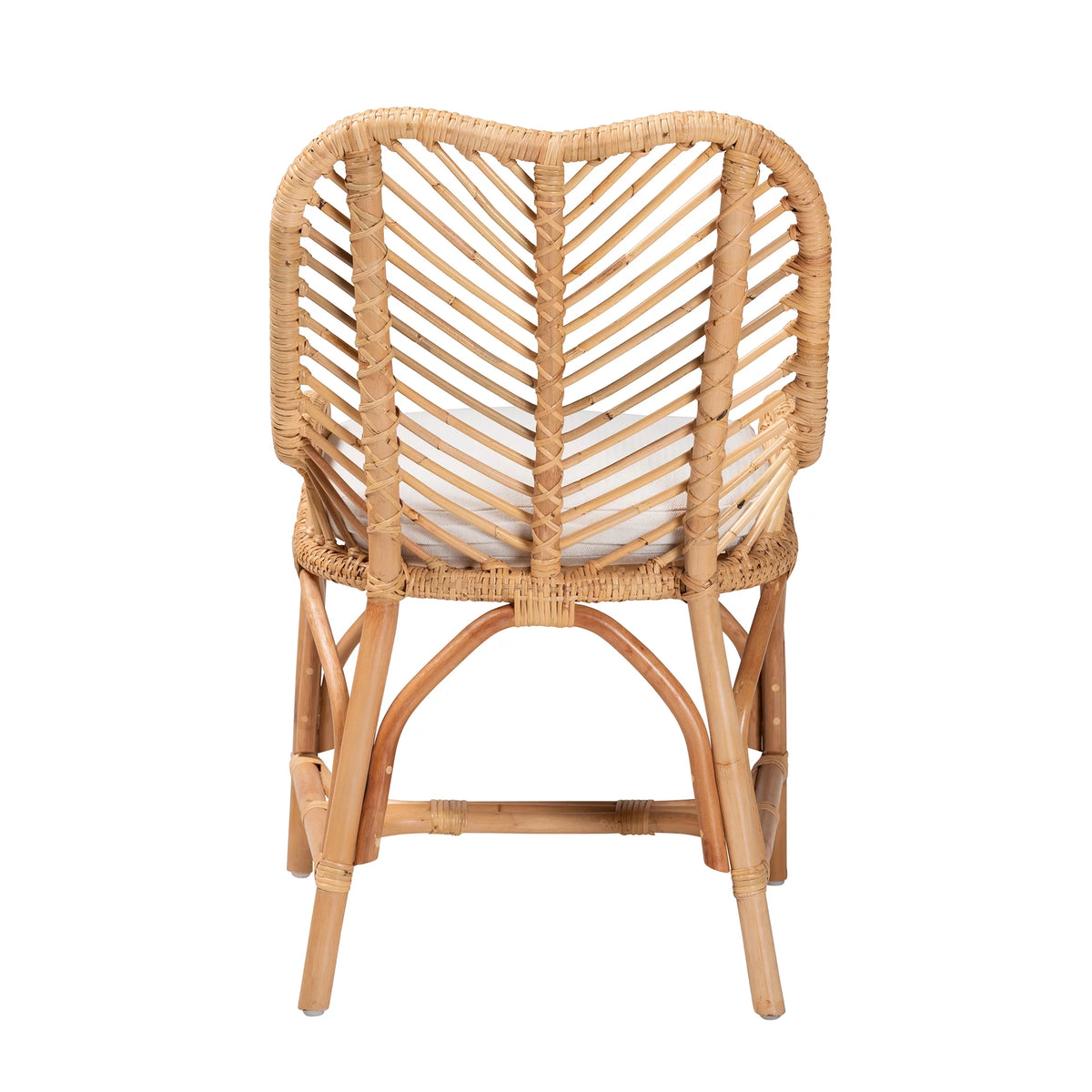 Natural Brown Rattan Dining Chair Q815725