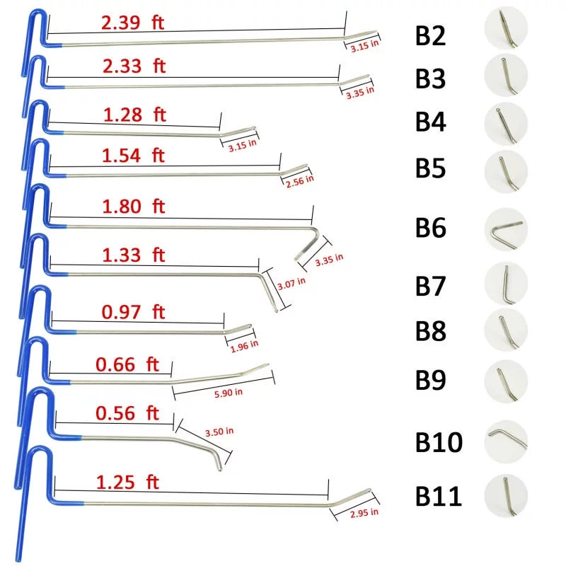 21 Pcs Paintless Dent Repair Tools Kit F6849