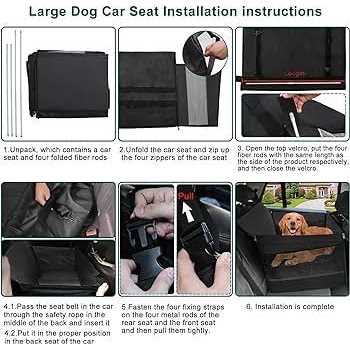 Extra Large Dog Car Seat for Up to 65 lbs H2523