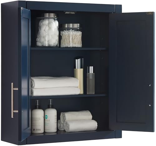 White Wall Mounted Bathroom Storage Medicine Cabinet with Shelves F655