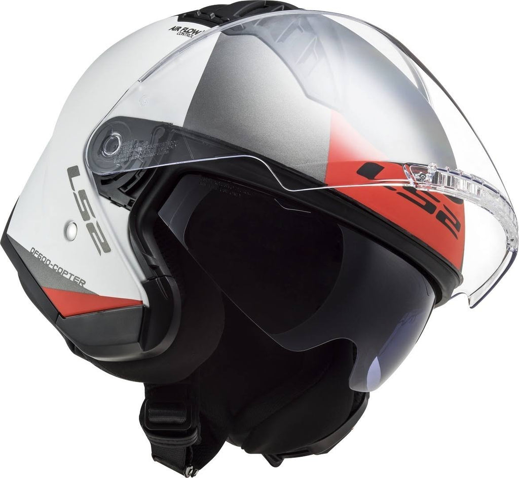 Matt White / Red Helmet Size XXL B50311