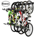 6 Adjustable Hooks Garage Bike Rack Wall Mount Bicycle Storage Hanger Z798