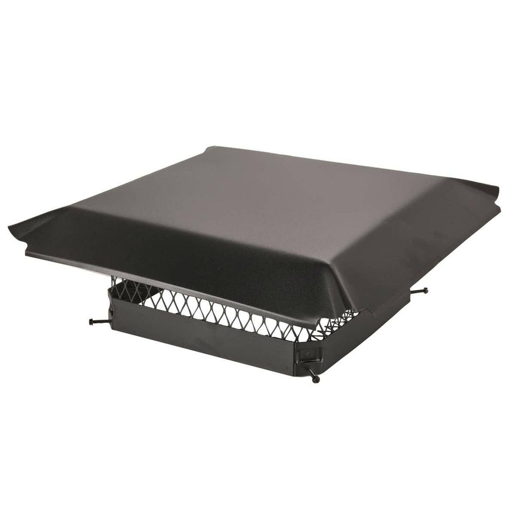 Black Galvanized Steel Single Flue Chimney Cap G509