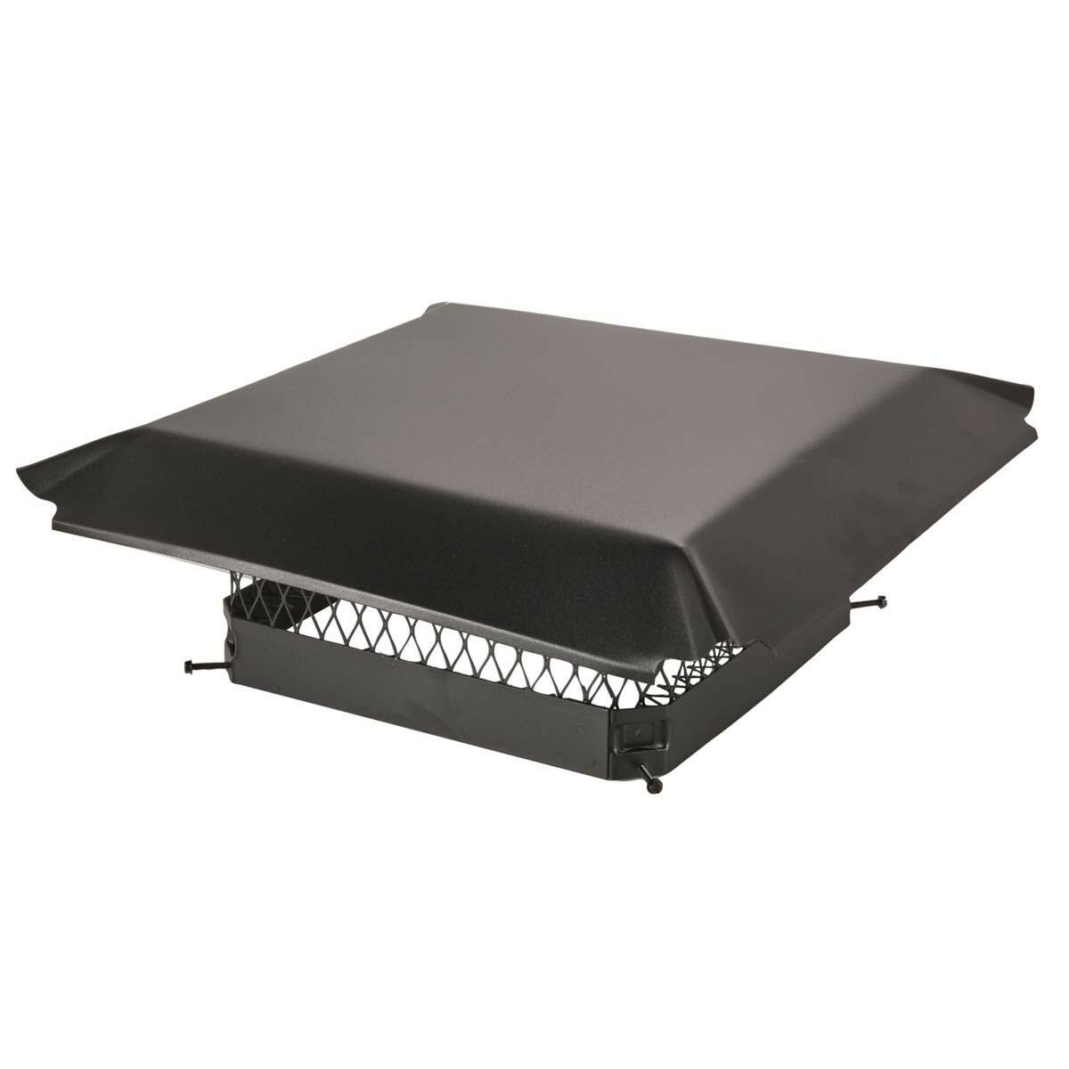 Black Galvanized Steel Single Flue Chimney Cap G509