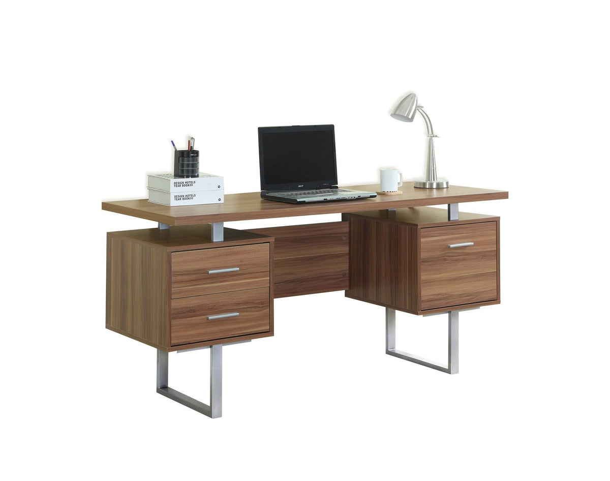 Gray Hollow Core Computer Desk F440115