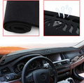 Black Carpet Dashboard Cover Mat W663