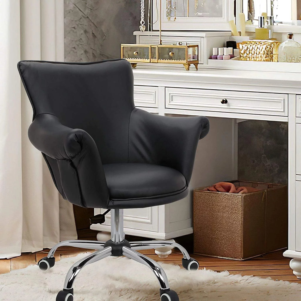 Black Adjustable Height Tufting Vanity Chair J8845