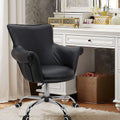 Black Adjustable Height Tufting Vanity Chair J8845