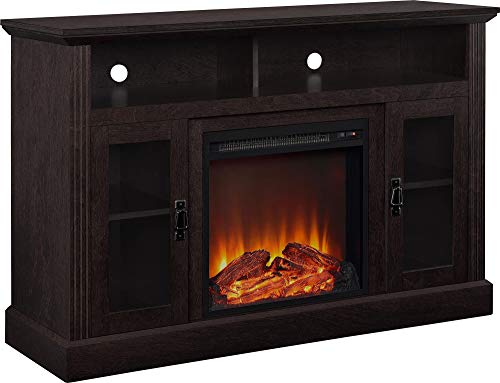 Dove Gray Fireplace TV Stand for TVs up to 50 Inch Z820