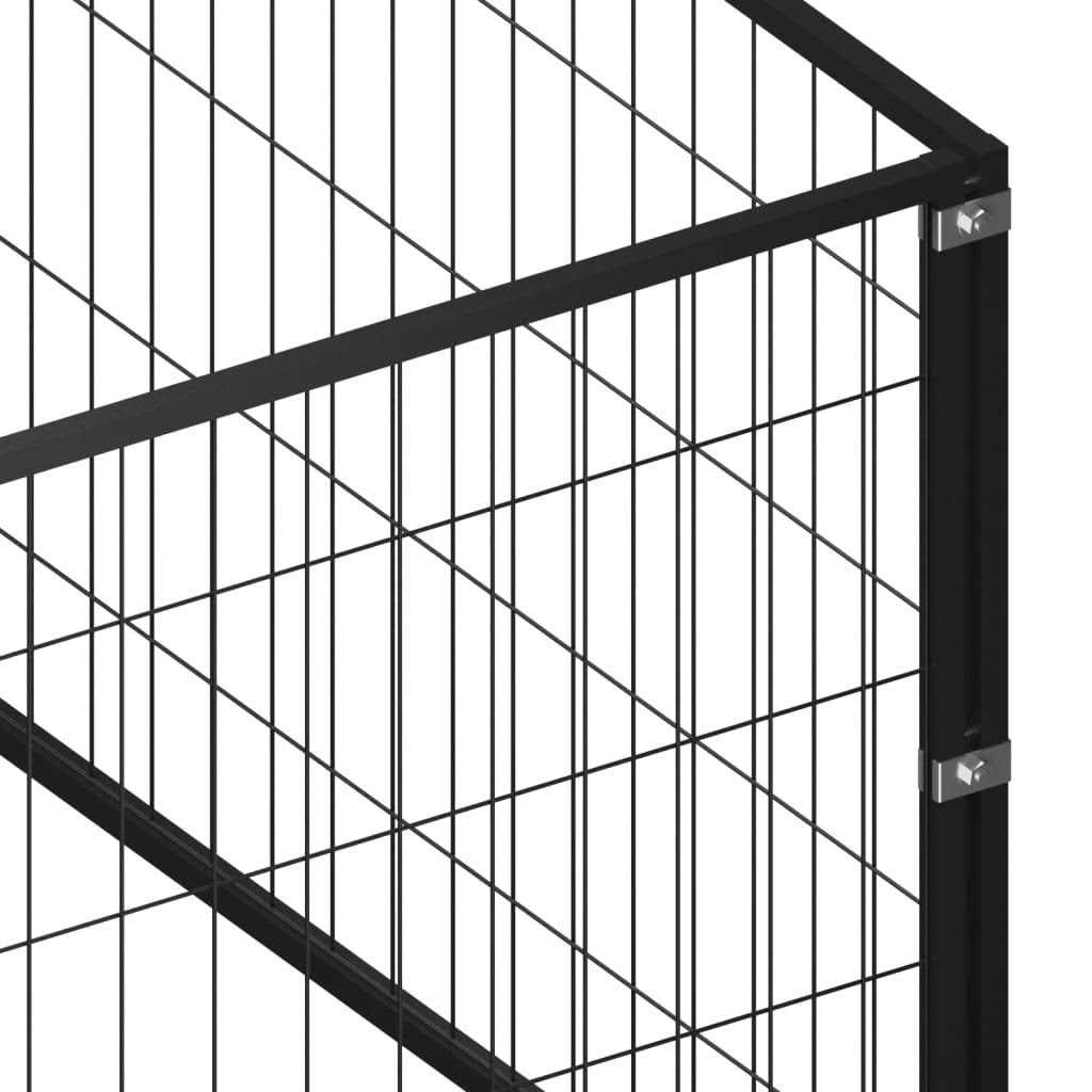 Silver Steel Dog Kennel A7175