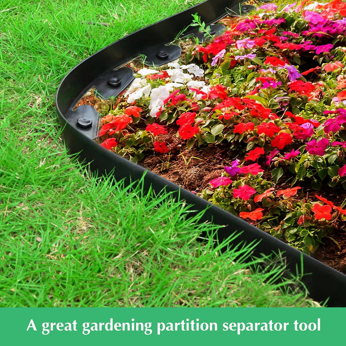 33FT No Dig Landscape Edging Border Kit with 40 Spikes A286628