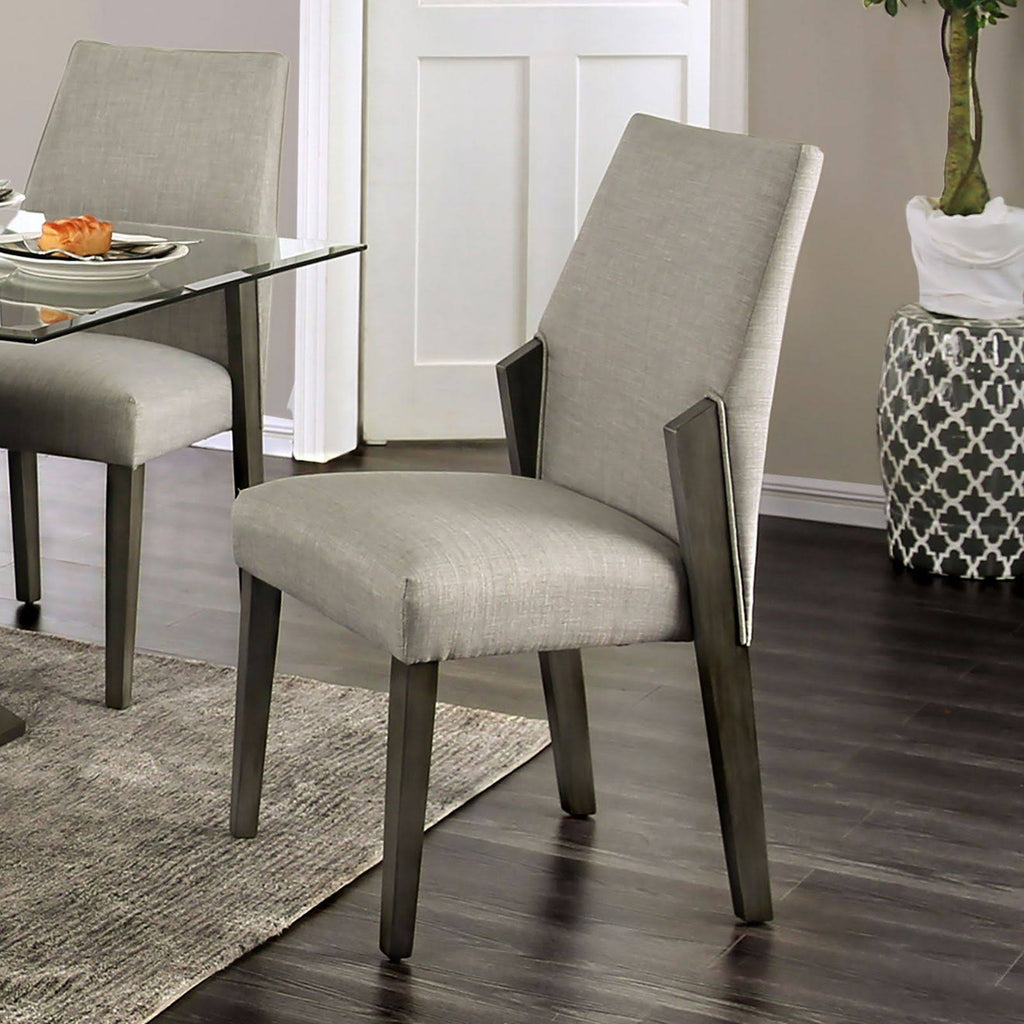 Gray Side Chair Set of 2 M312440