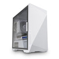 White mATX PC Case with Tempered Glass Side Panel Y545762