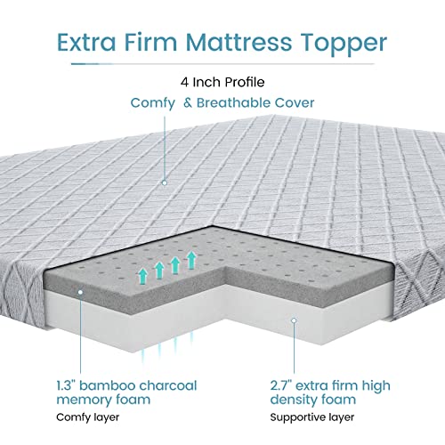 3 Inch Firm Memory Foam Mattress Topper Twin Size K231075