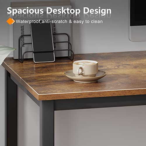 Black Metal Frame Small Computer Desk T9353