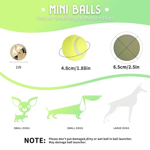 Automatic Ball Launcher for Dogs, includes 3pcs Tennis Balls Y860345