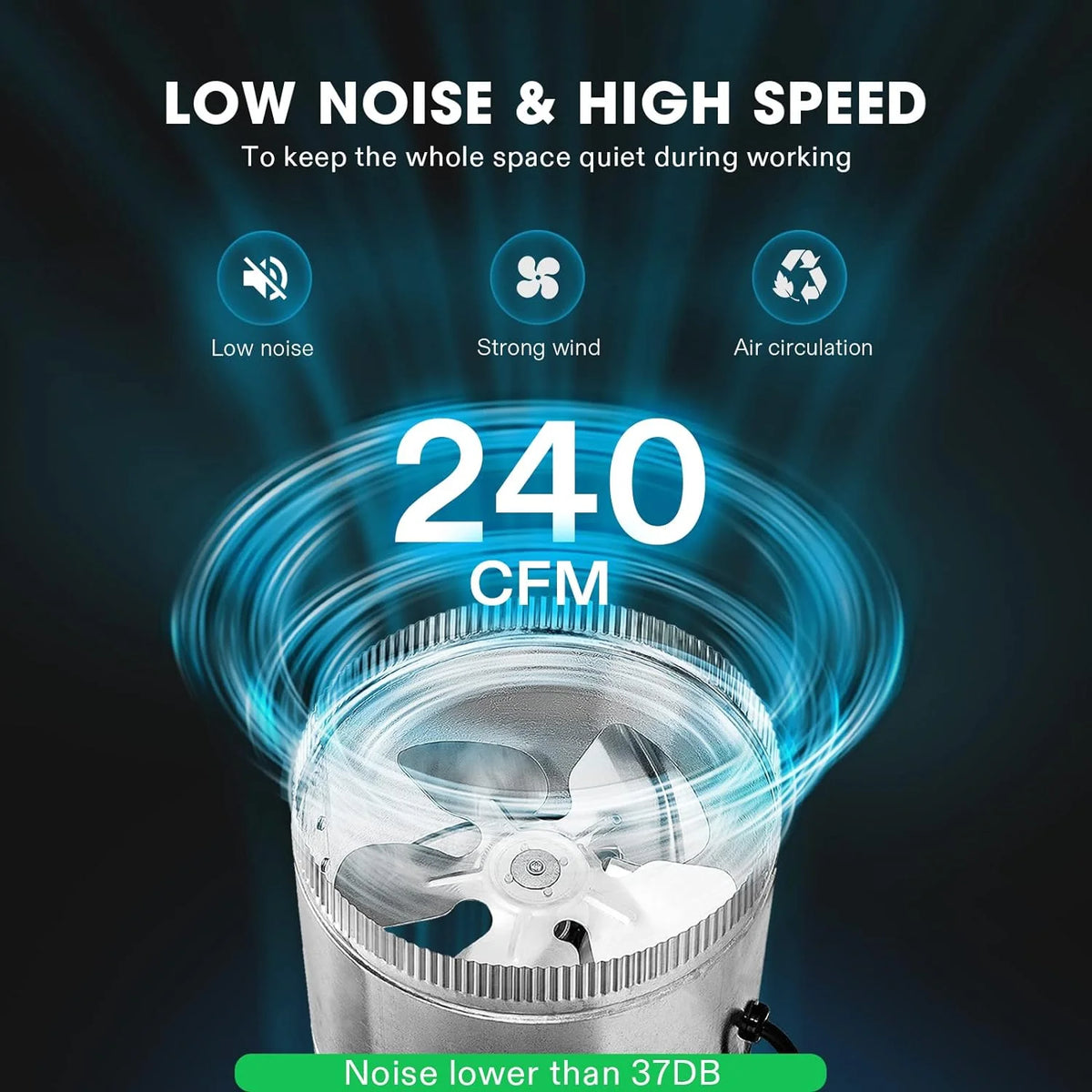 6 Inch Inline Duct Fan 240 CFM A575