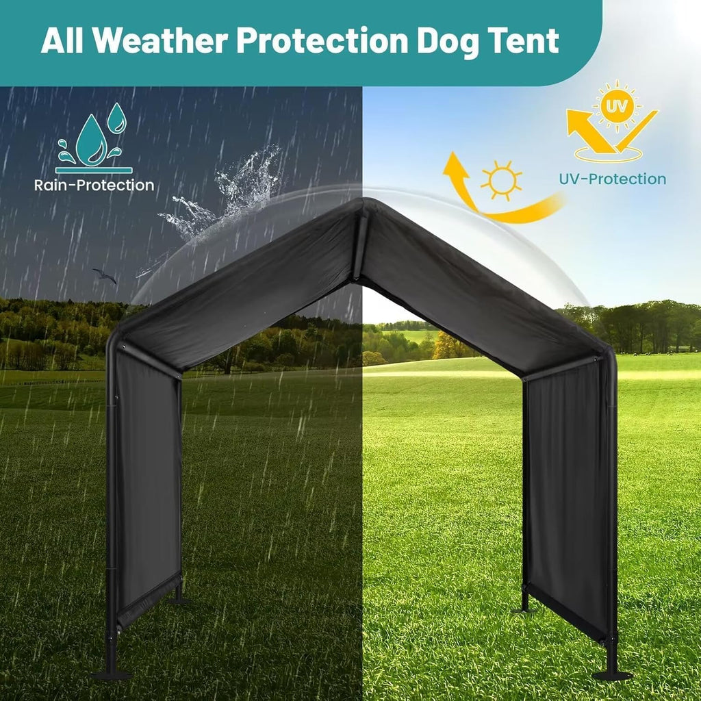 Black Waterproof Dog House (49" L x 49" W x 43" H) P600
