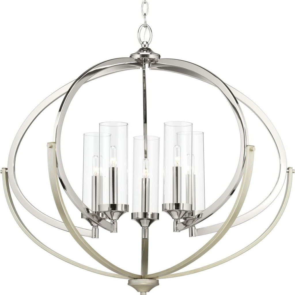 5-60W Antique Bronze Chandelier G755438