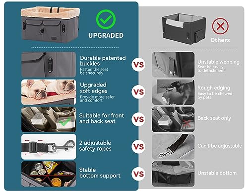 Washable Dog Booster Seat with Carrying Case (Small, Tan) I566479