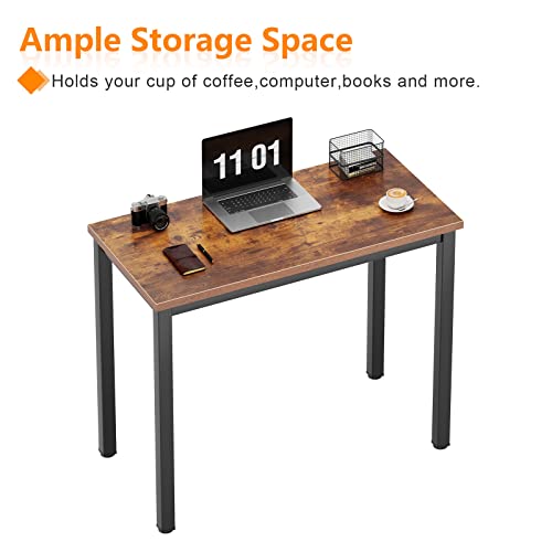 Black Metal Frame Small Computer Desk T9353