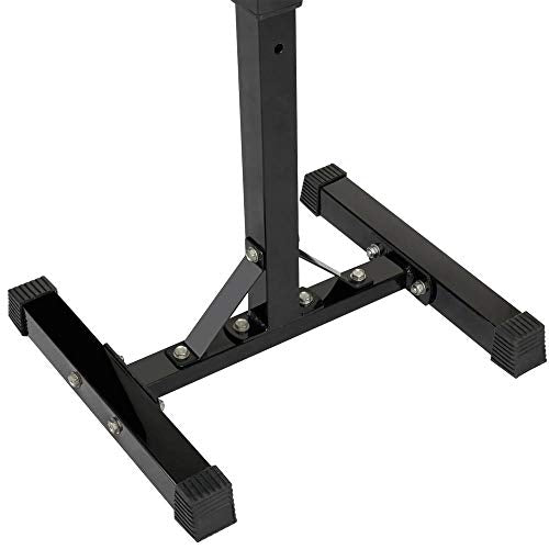 Pair of Adjustable Solid Steel Squat Rack Stands E66376