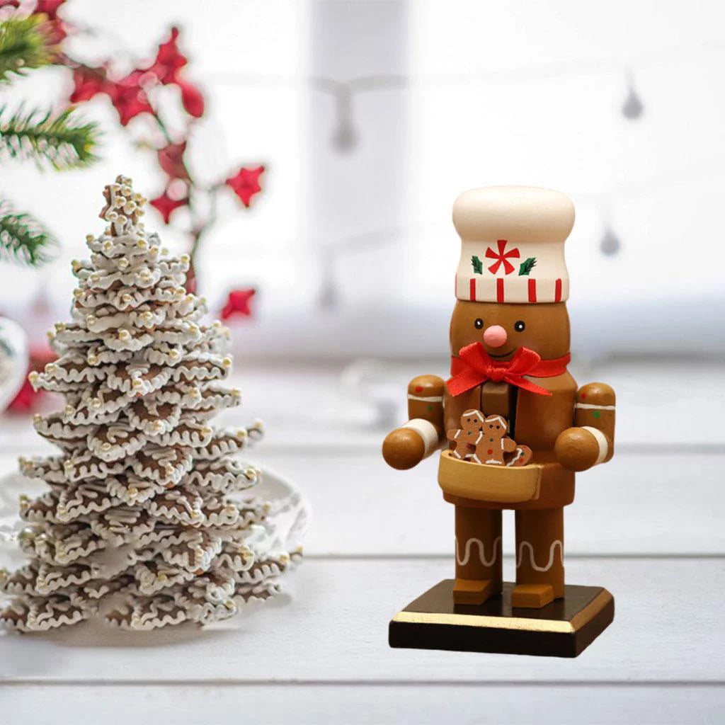 16cm Nutcracker Puppet Gingerbread Man Decor P7784