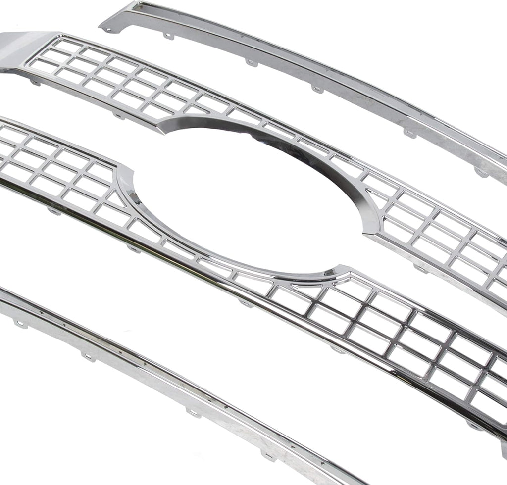 Chrome Front Hood Bumper Grille 4PCS J8184