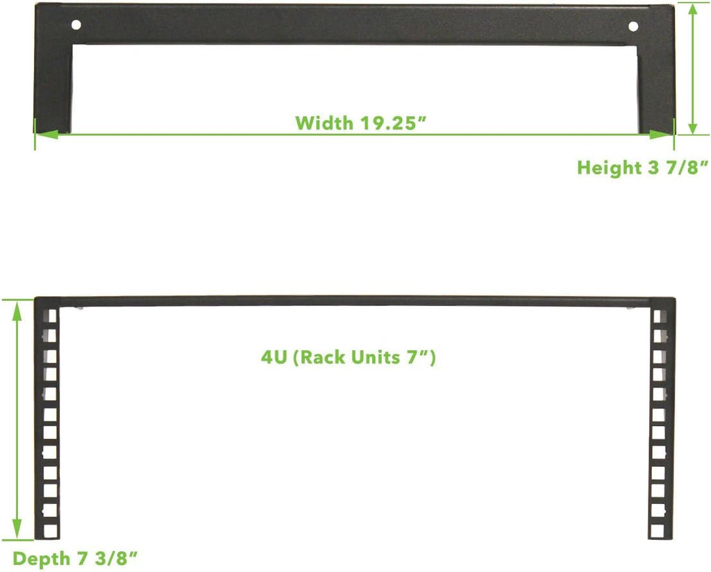 4U 19 Inch Vertical Wall Mount Server Rack Black K2200