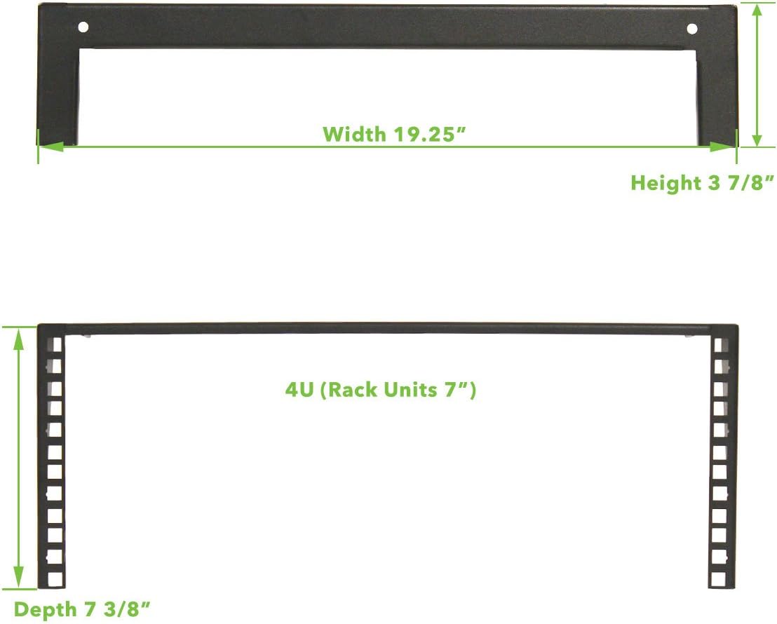 4U 19 Inch Vertical Wall Mount Server Rack Black K2200