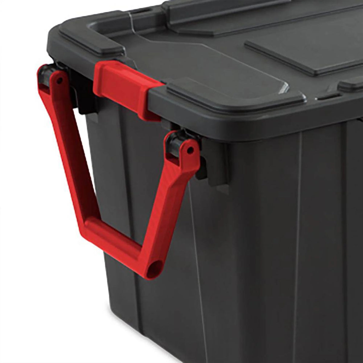 Black 8 Pack 40 Gallon Wheeled Storage Tote D2809