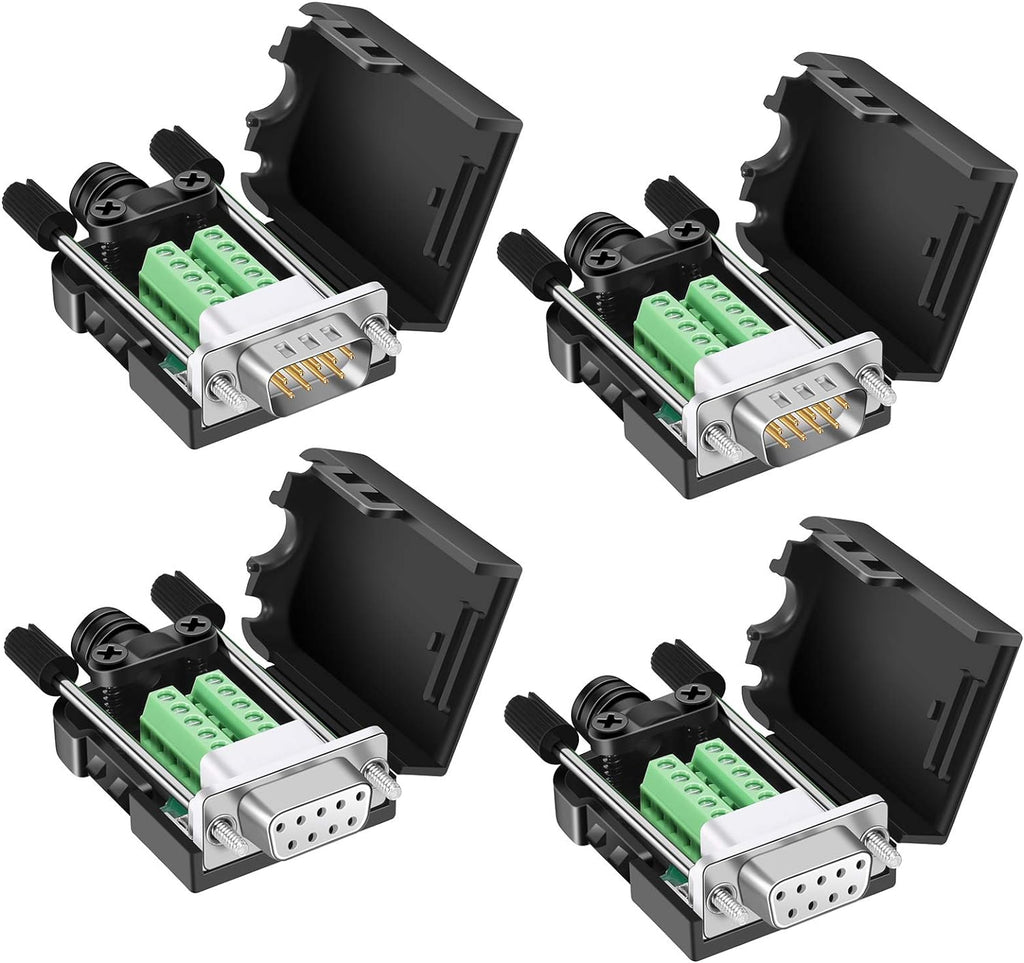DB9 Solderless Connector 5 Male 5 Female W36491